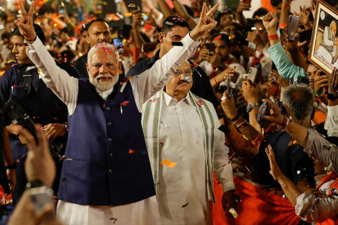 Narendra Modi took oath as prime minister for the third consecutive time on Sunday evening