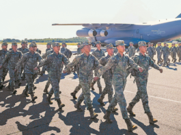 Soldiers from China arrive at an air force base in Belarus near border with Ukraine for joint military exercise Eagle Assault-2024