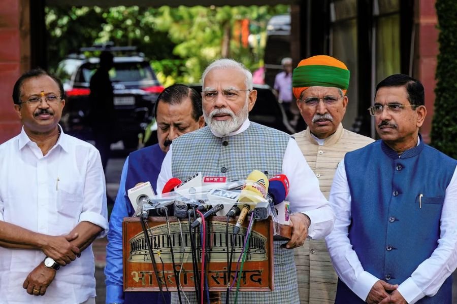 Prime Minister Narendra Modi has slammed the Opposition ahead of the 2024 Union Budget session of Parliament