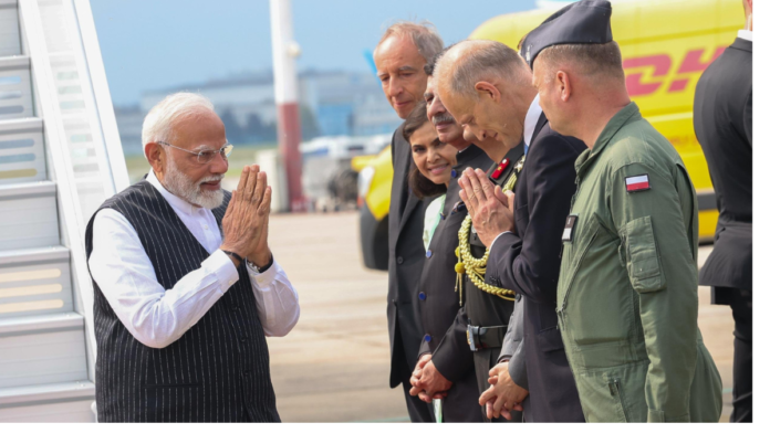 PM Narendra Modi is on his first official trip to Poland