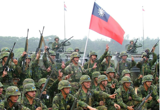 Taiwan military forces during a training exercise