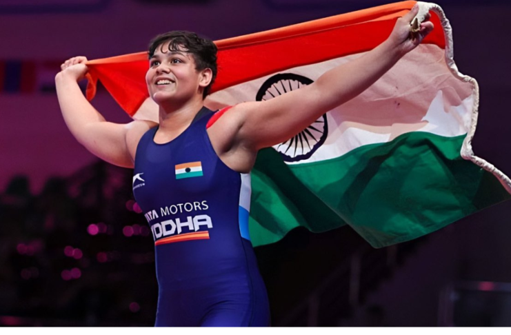 Mansi Lather emerged champion in the women's freestyle 73 kg category at the U17 World Wrestling Championships 2024