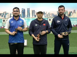 This was Anish Anish Bhanwala’s second ISSF World Cup Final medal, an upgrade from the bronze he won at the same venue two years ago. The Indian ace finished on 31 hits, two behind Chinese legend and reigning Olympic champion Li Yuehong